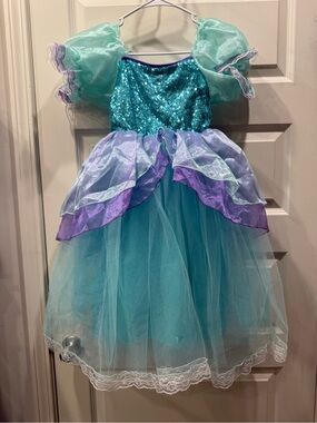 Sequined Teal & Purple Princess Dress, Costume - Mermaid Dress